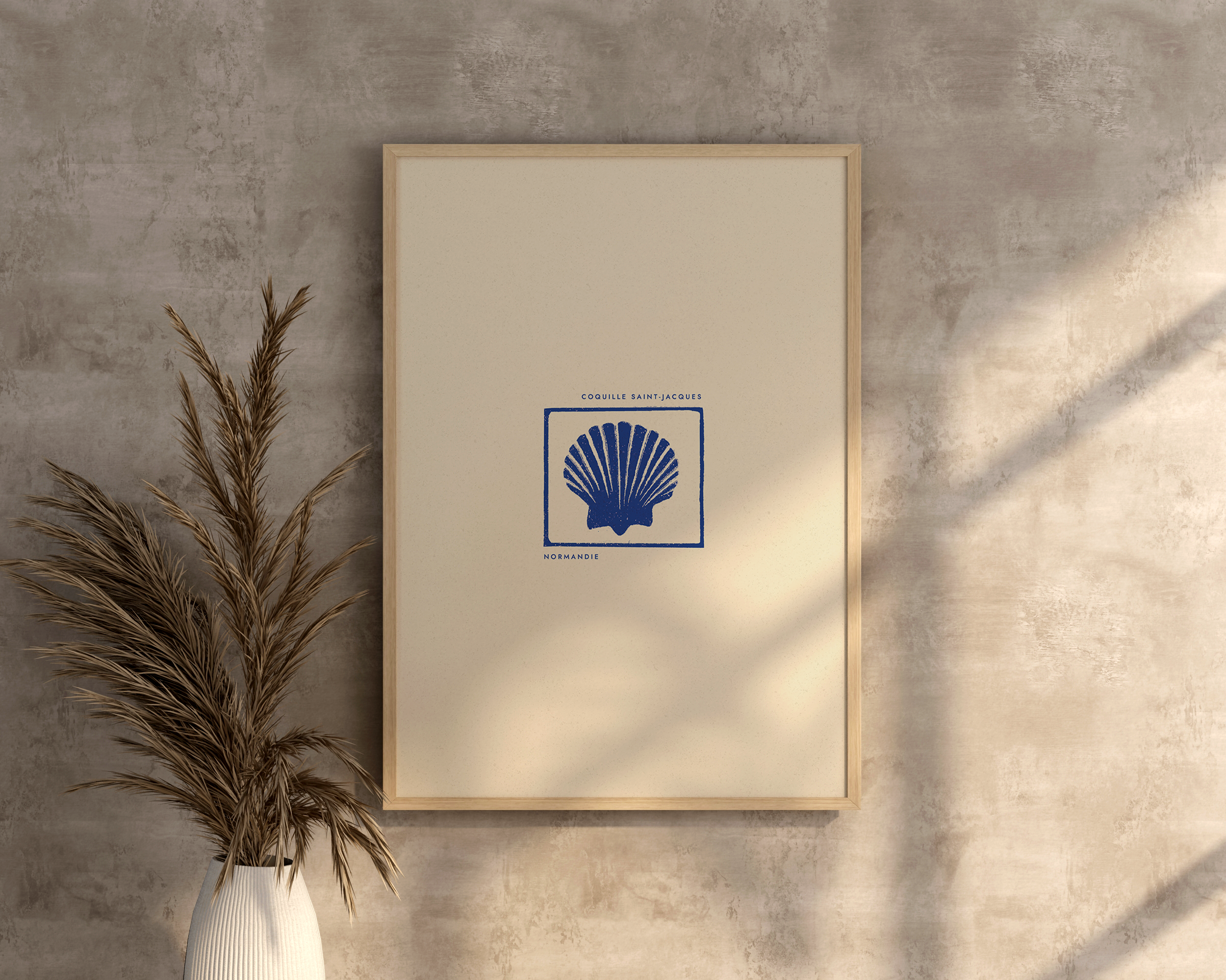 AFFICHE NORMANDIE - COQUILLE SAINT-JACQUES