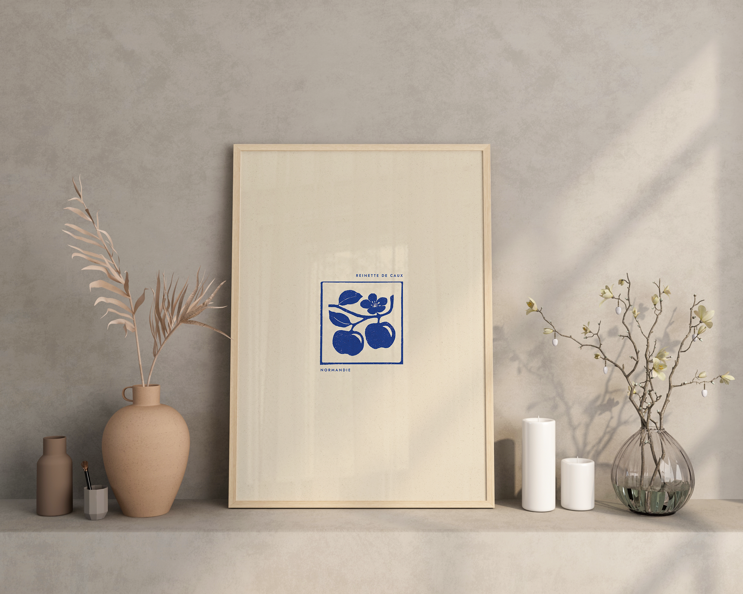 AFFICHE NORMANDIE - REINETTE DE CAUX