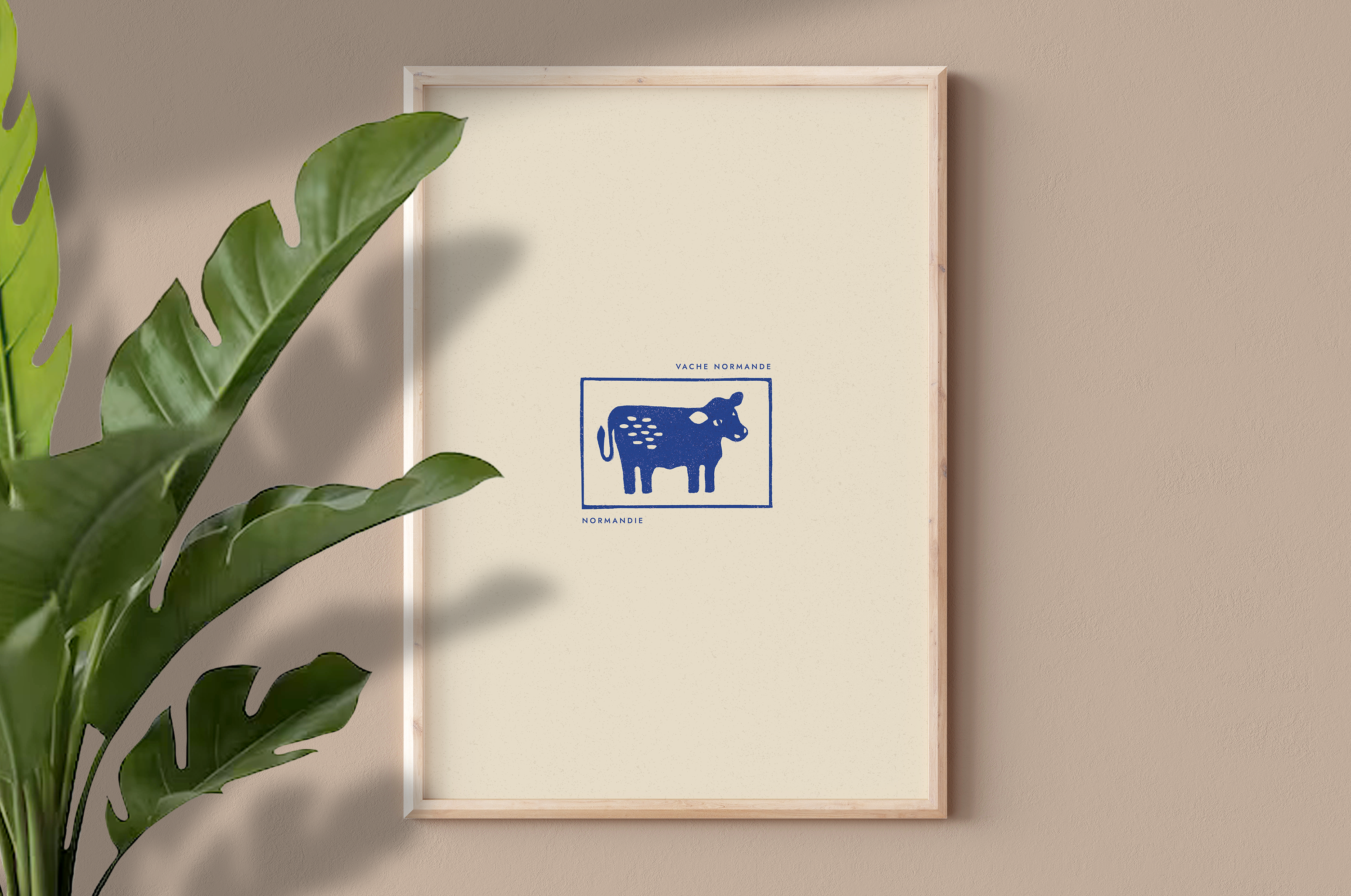 AFFICHE NORMANDIE - VACHE NORMANDE