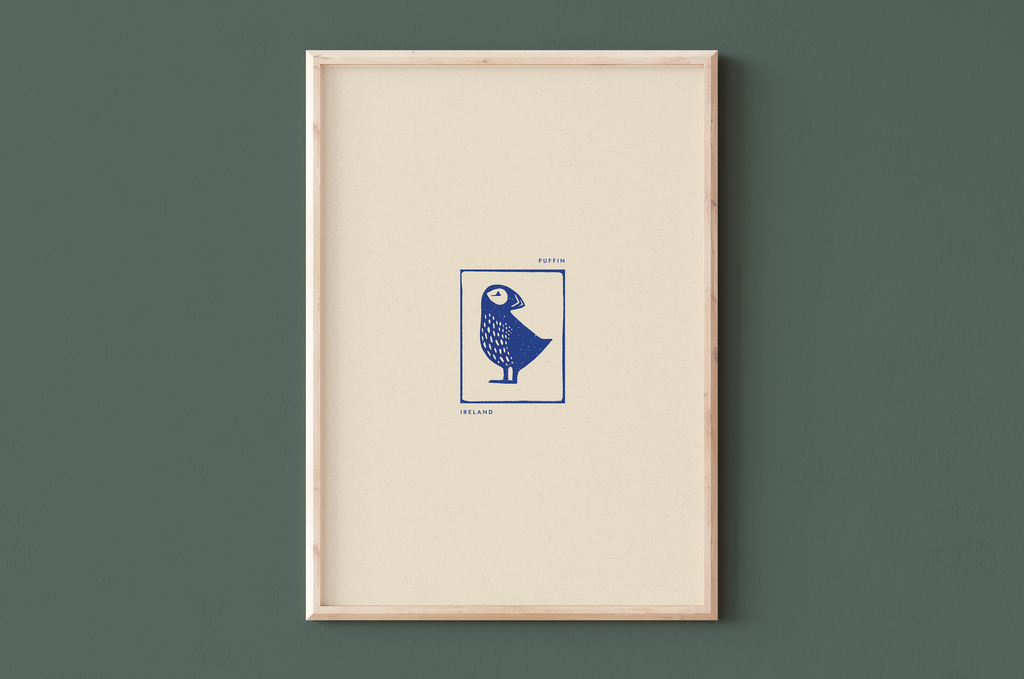 AFFICHE IRLANDE - PUFFIN