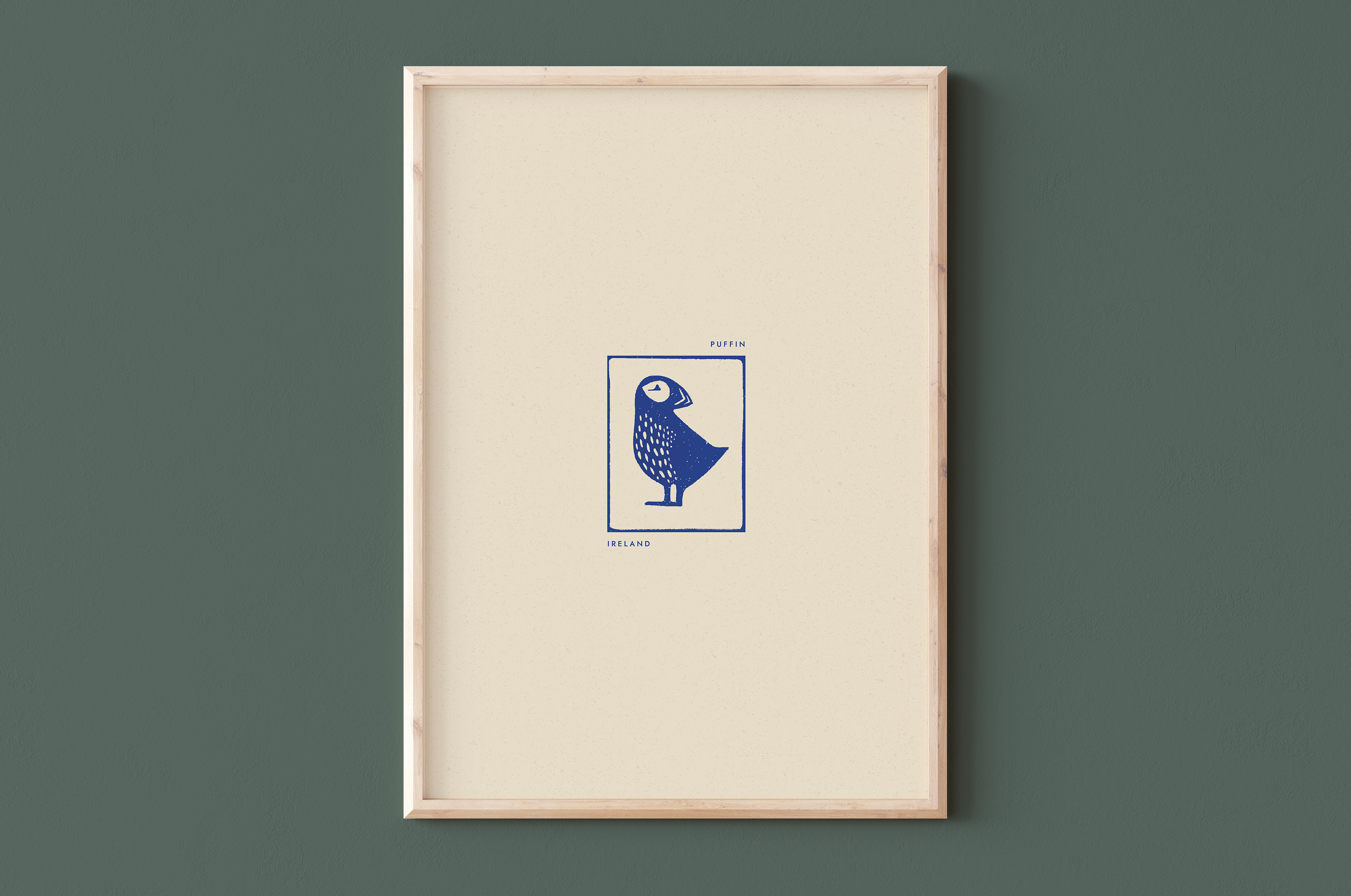 AFFICHE IRLANDE - PUFFIN