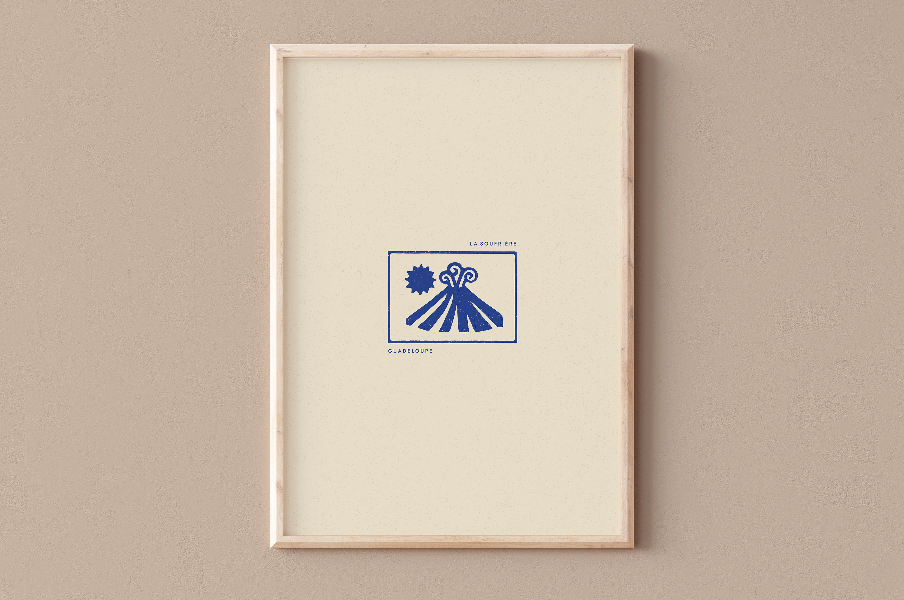 AFFICHE GUADELOUPE - LA SOUFRIERE