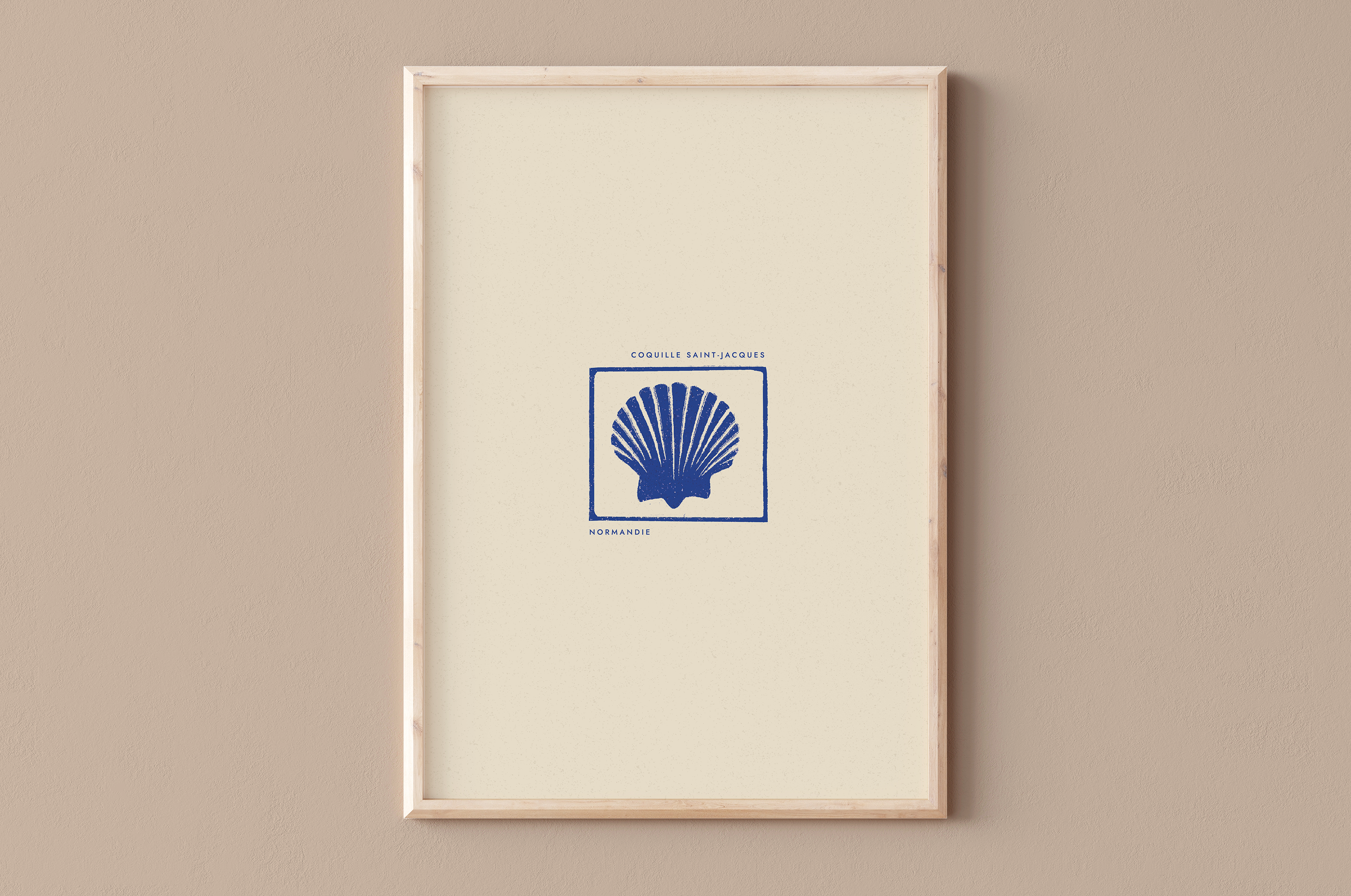 AFFICHE NORMANDIE - COQUILLE SAINT-JACQUES