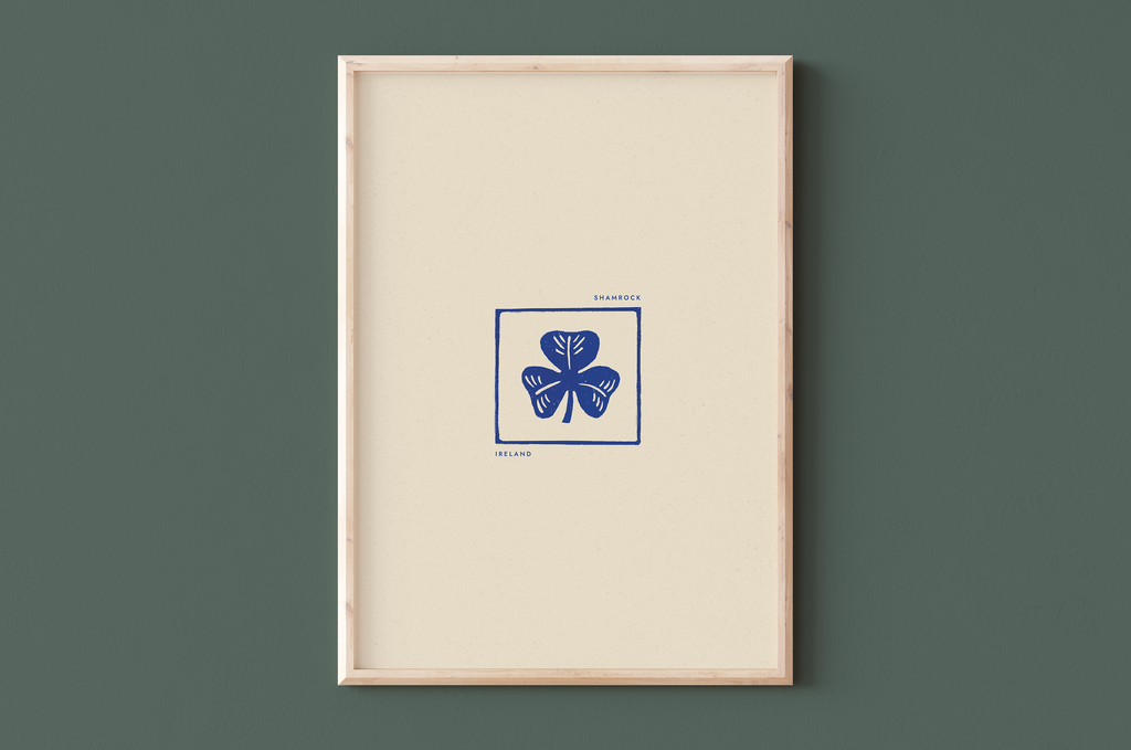 AFFICHE IRLANDE - TREFLE