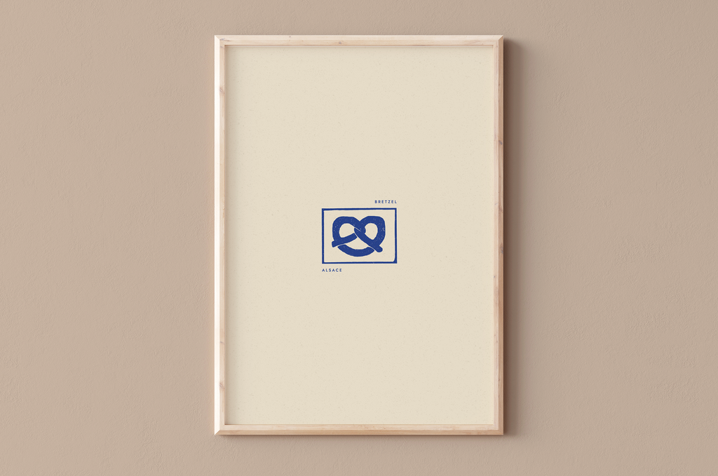 AFFICHE ALSACE - BRETZEL