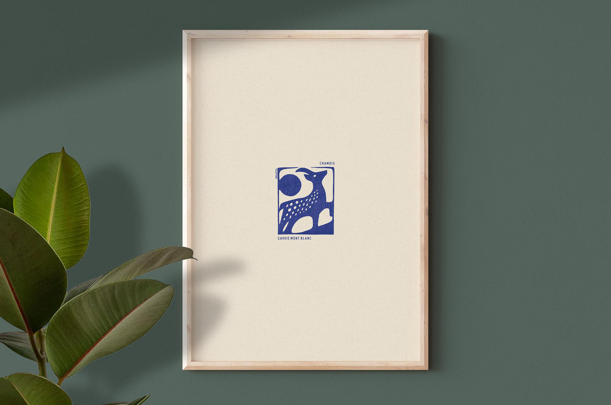 Affiche Savoie Mont Blanc - Chamois