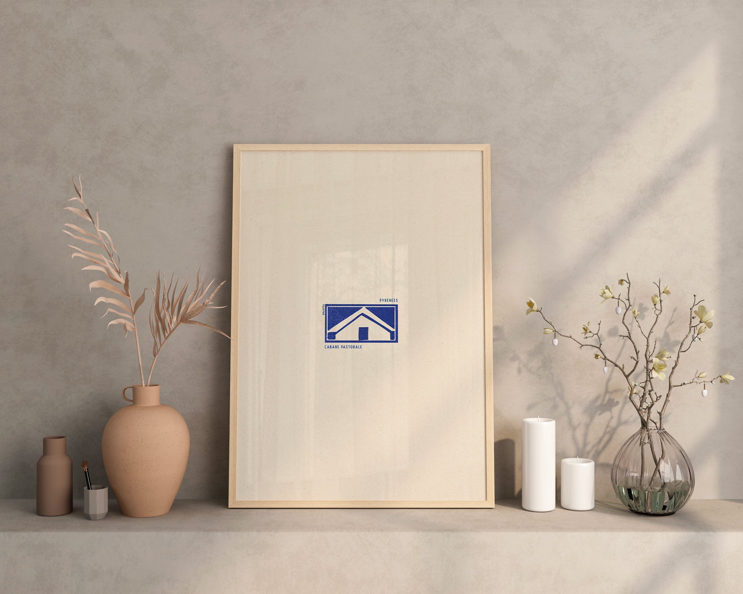 Affiche Cabane Pastorale Pyrénées | Atelier Matta